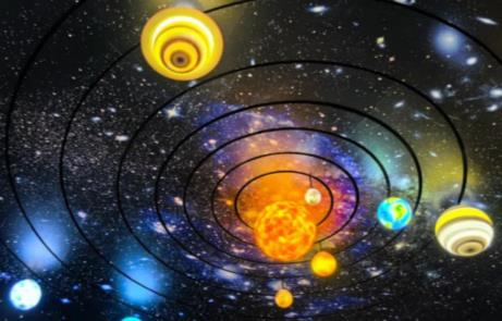 Immersive cosmos projection show